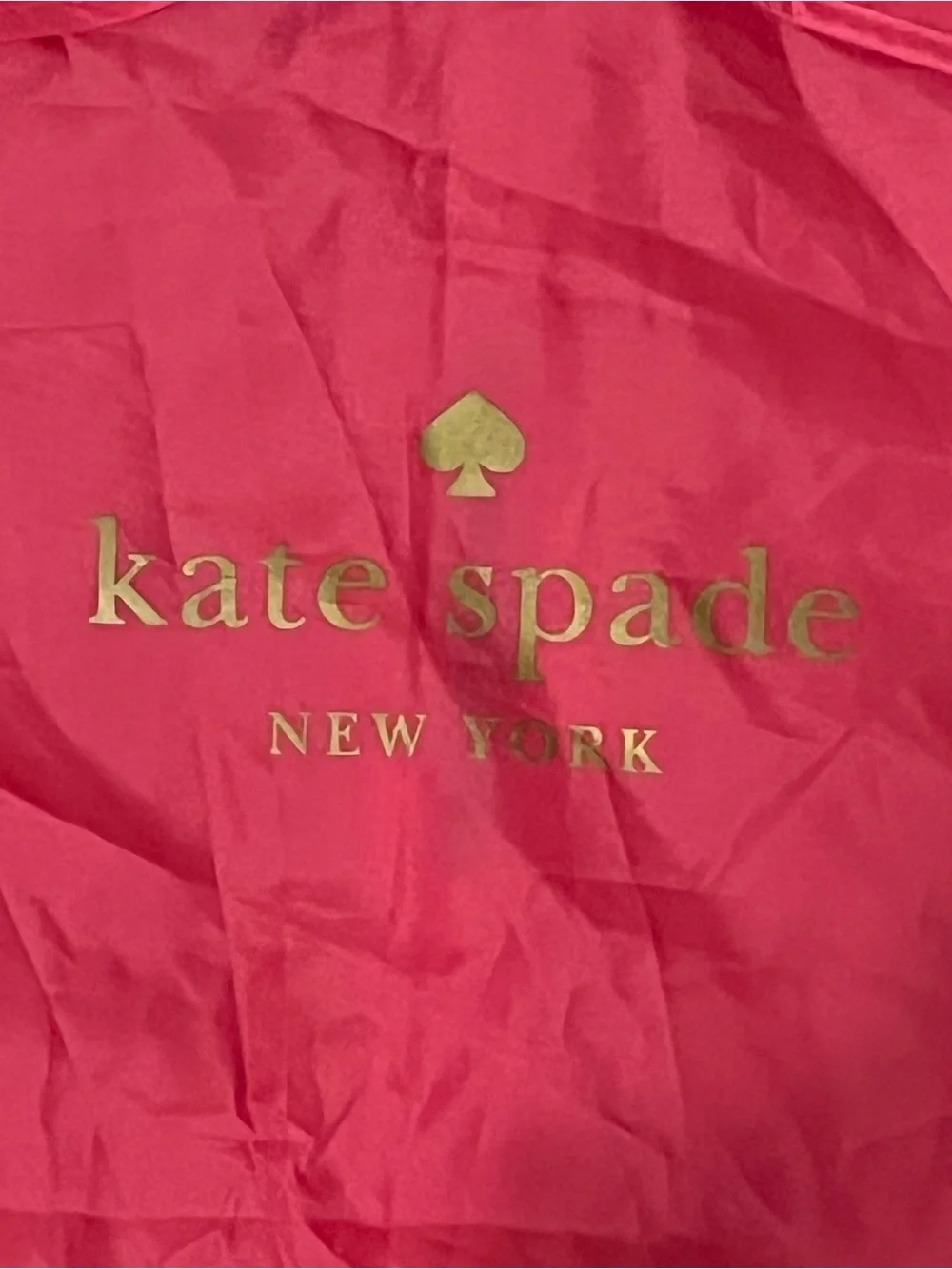KATE SPADE PINK NYLON DOUBLE ZIP XL GARMENT BAG 48.5